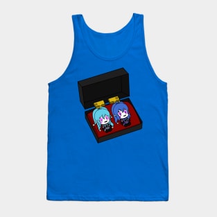 candy pop and candy cane chibi figure Tank Top